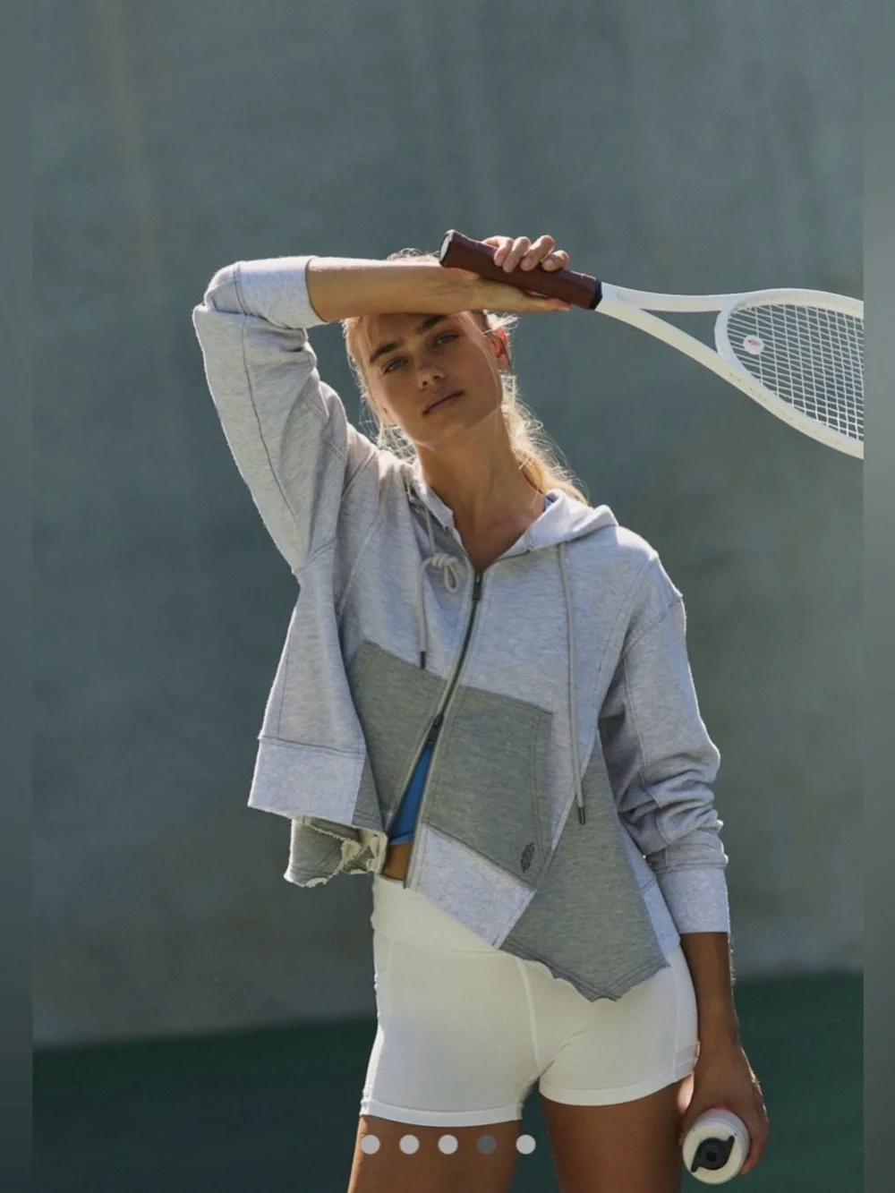 NWT Free People Fly By Zip-Up Hoodie - Picture 4 of 7